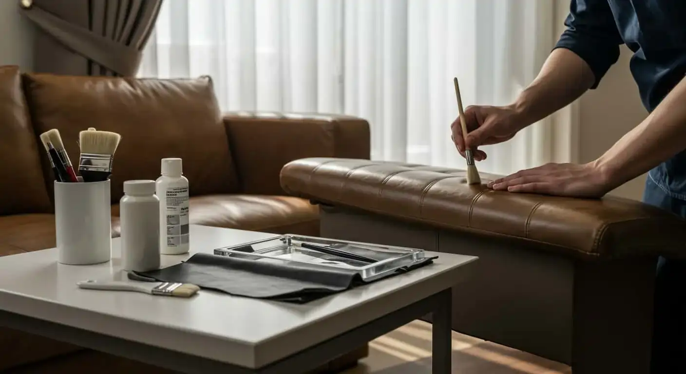Comparison of leather samples after pH-tested cleaning protocols showing surface integrity