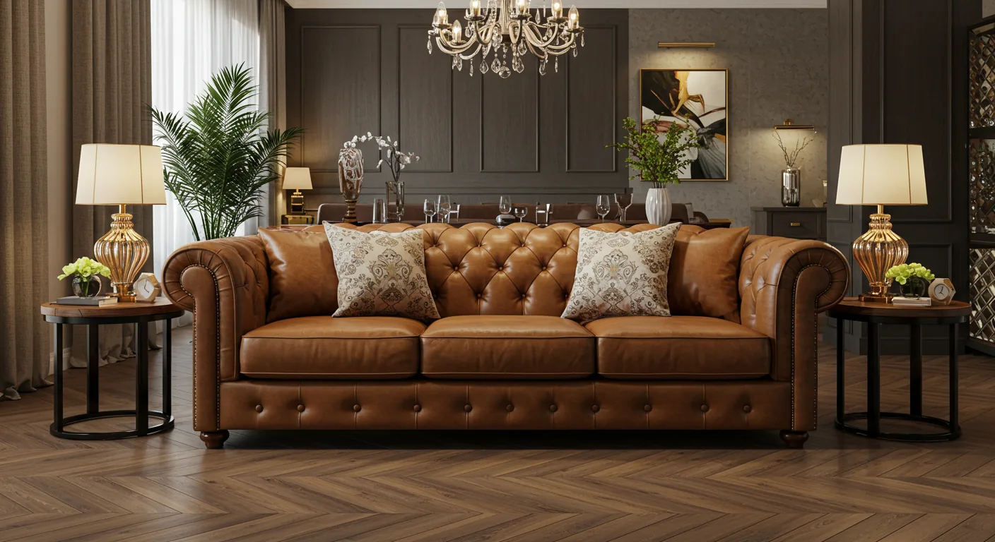 Leather sofa identification